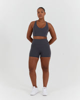 SCULPT MINI SHORTS - EBONY