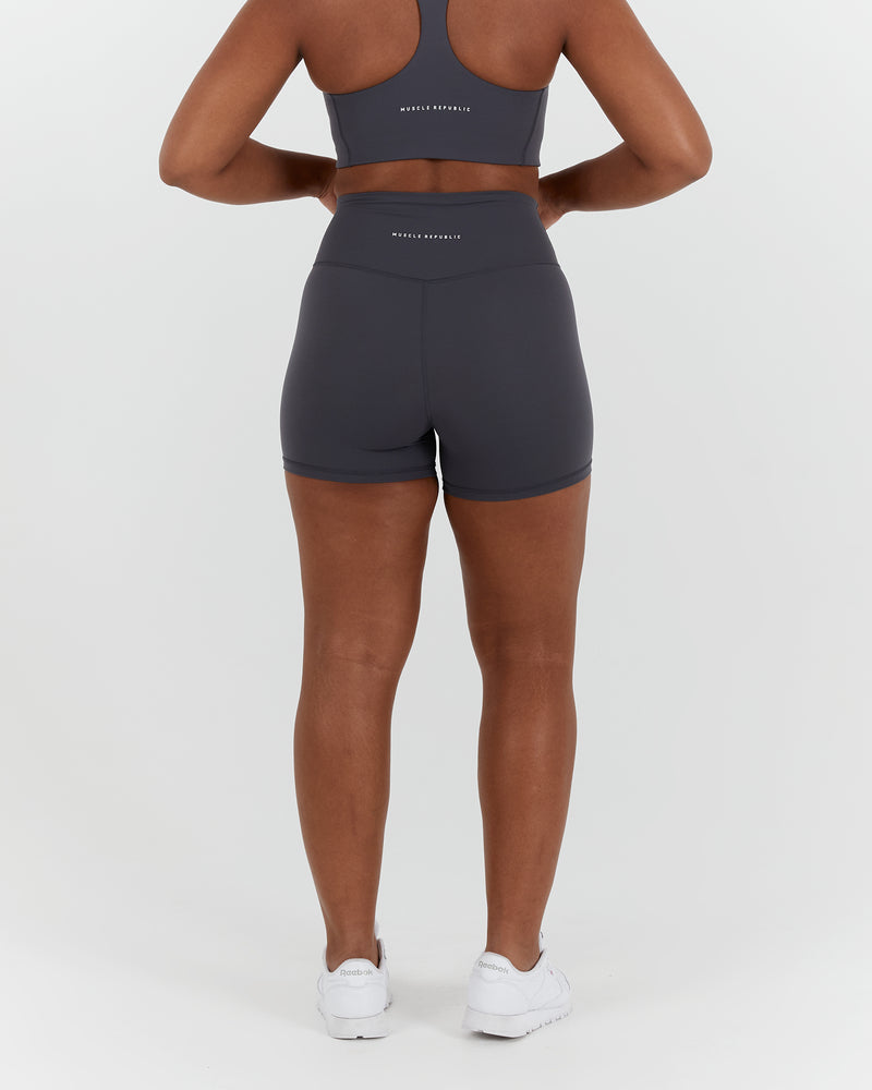 SCULPT MINI SHORTS - EBONY