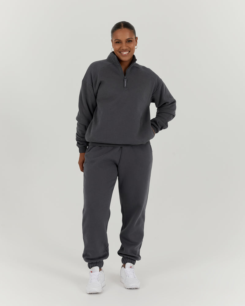 QUARTER ZIP JUMPER - MINERAL