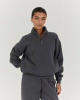 QUARTER ZIP JUMPER - MINERAL