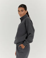 QUARTER ZIP JUMPER - MINERAL