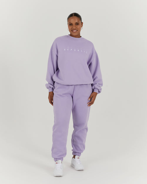 OVERSIZED CREW - LAVENDER