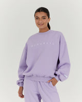 OVERSIZED CREW - LAVENDER