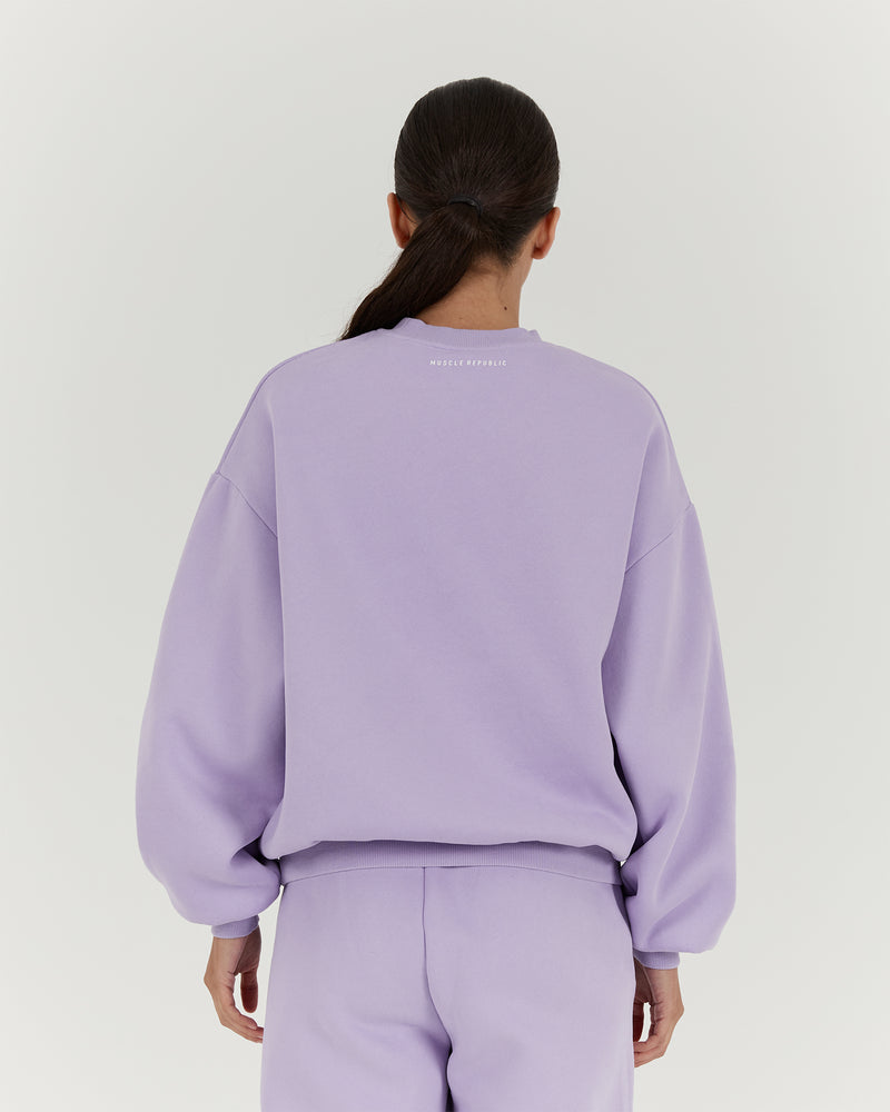 OVERSIZED CREW - LAVENDER