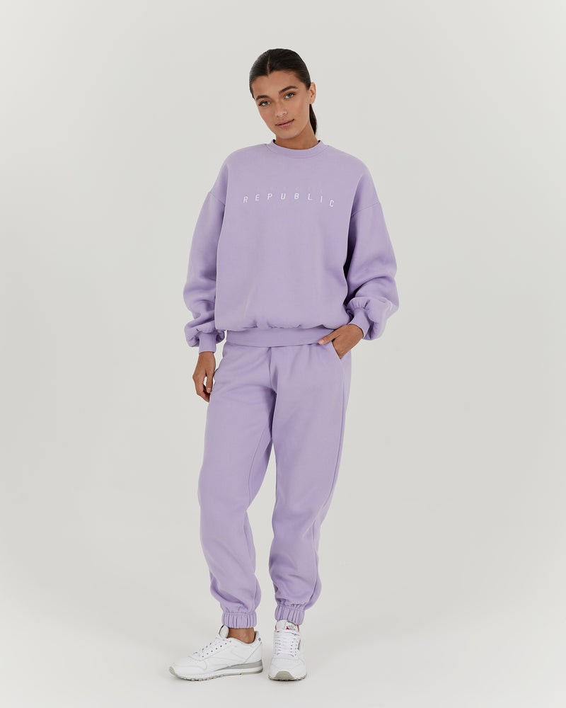 OVERSIZED CREW - LAVENDER