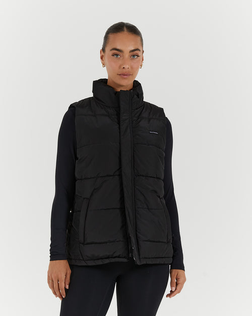 ELEMENTAL PUFFER VEST - BLACK