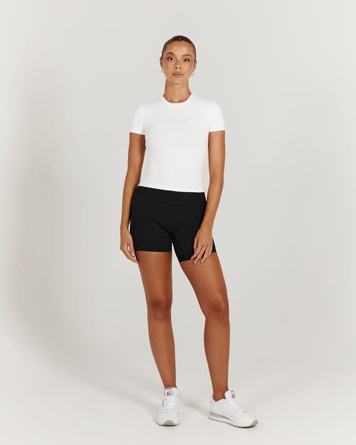 ATHLEISURE TOP - OFF WHITE