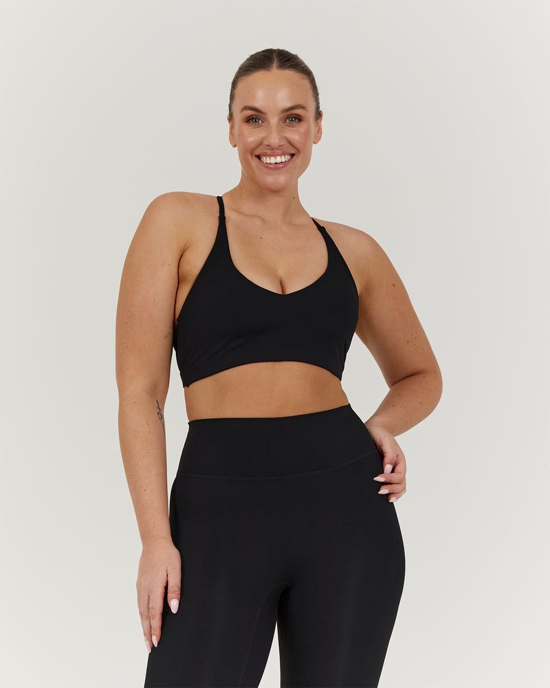 LUXE KELSEY BRA - BLACK