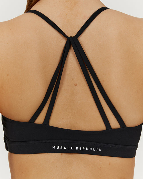 LUXE KELSEY BRA - BLACK