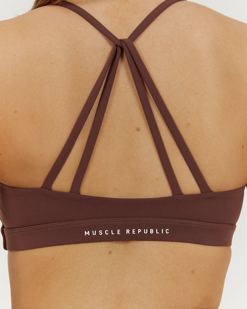 LUXE KELSEY BRA - COCOA