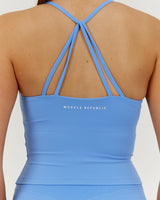 LUXE KELSEY TOP - AERIAL BLUE