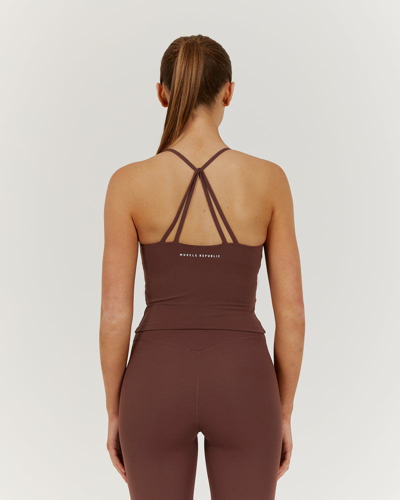 LUXE KELSEY TOP - COCOA