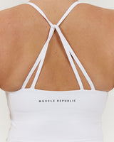 LUXE KELSEY TOP - WHITE