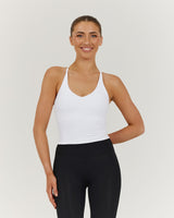 LUXE KELSEY TOP - WHITE