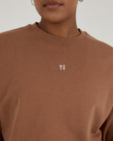 LEISURE CREW JUMPER - MOCHA