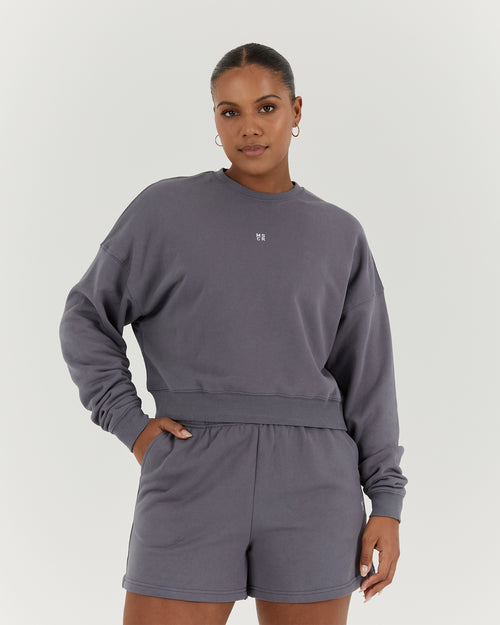 LEISURE CREW JUMPER - SHADOW