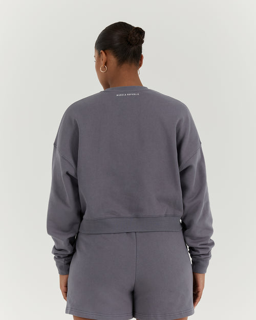 LEISURE CREW JUMPER - SHADOW