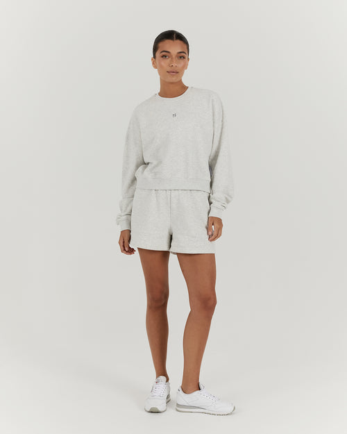 LEISURE CREW JUMPER - ICE GREY