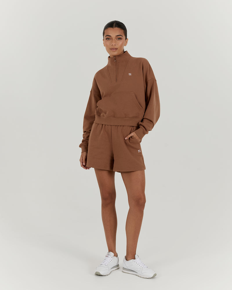 LEISURE SHORTS - MOCHA