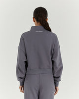 LEISURE 1/4 ZIP JUMPER - SHADOW