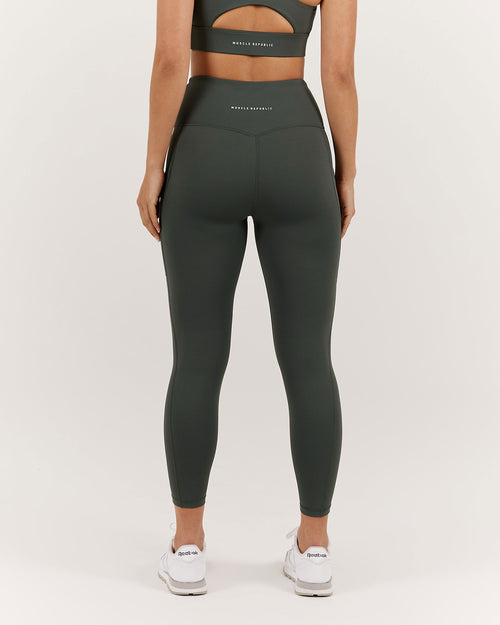 ELEVATE  LEGGINGS 7/8 - FERN