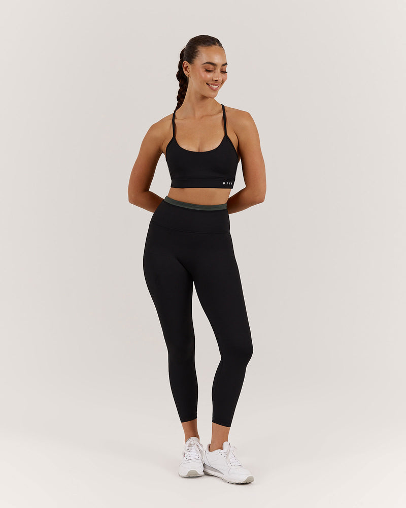 MVP LEGGINGS 7/8 - BLACK FERN