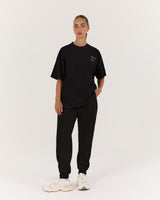 OVERSIZED WE MOVE AS ONE TEE - BLACK