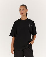 OVERSIZED WE MOVE AS ONE TEE - BLACK