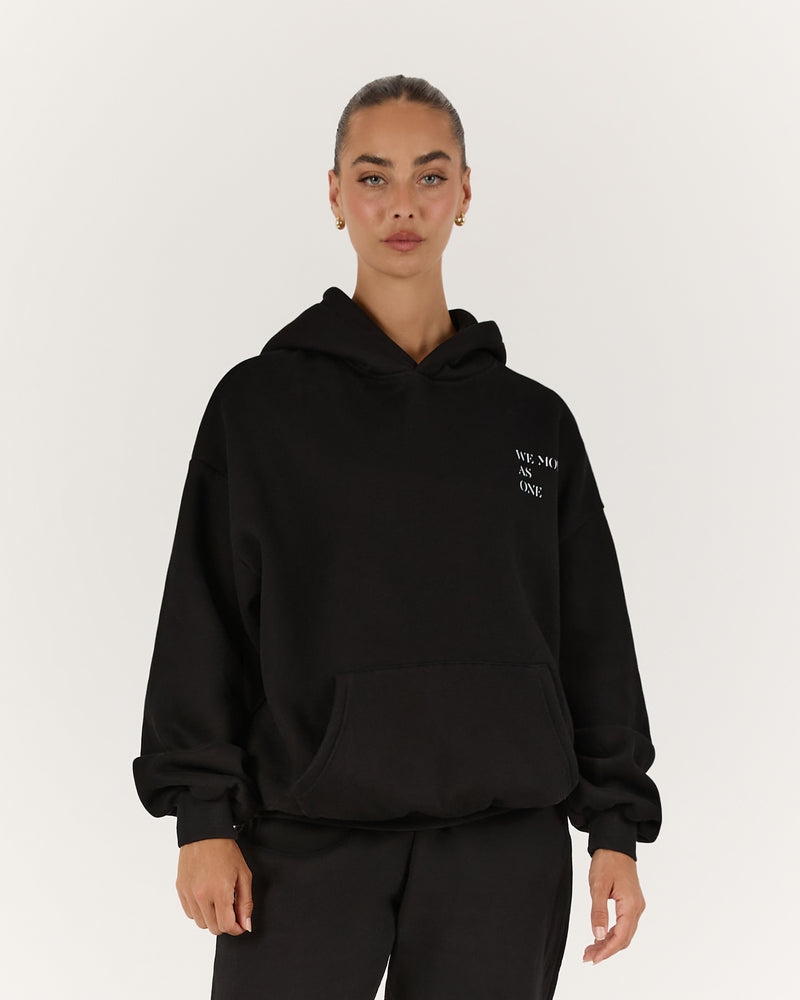 WE MOVE AS ONE HOODIE - BLACK