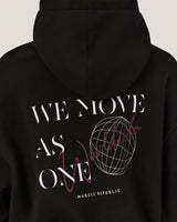 WE MOVE AS ONE HOODIE - BLACK