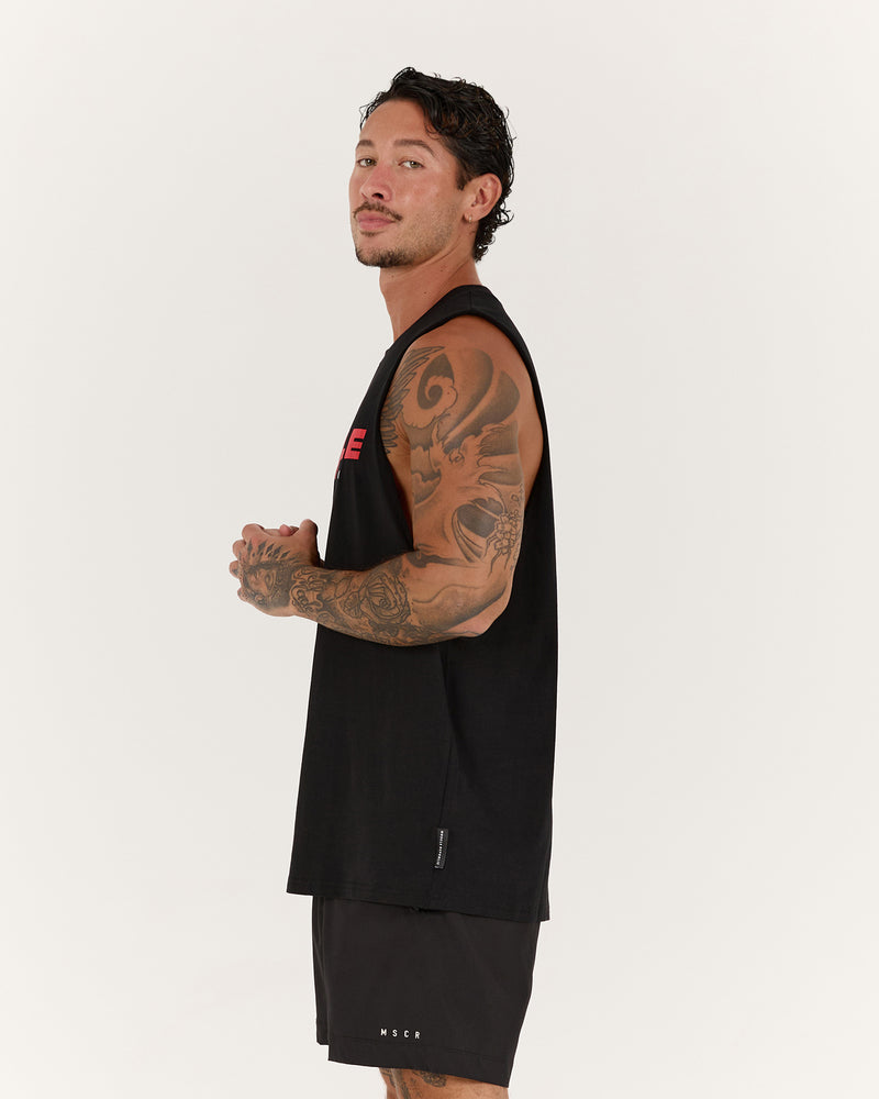 ROCKY MUSCLE TANK OG - BLACK