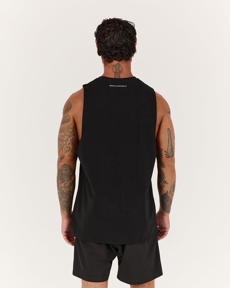 ROCKY MUSCLE TANK OG - BLACK