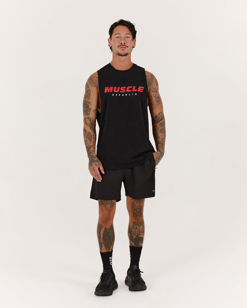 ROCKY MUSCLE TANK OG - BLACK