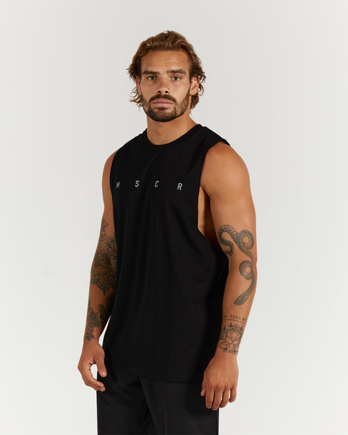 ROCKY MUSCLE TANK - BLACK