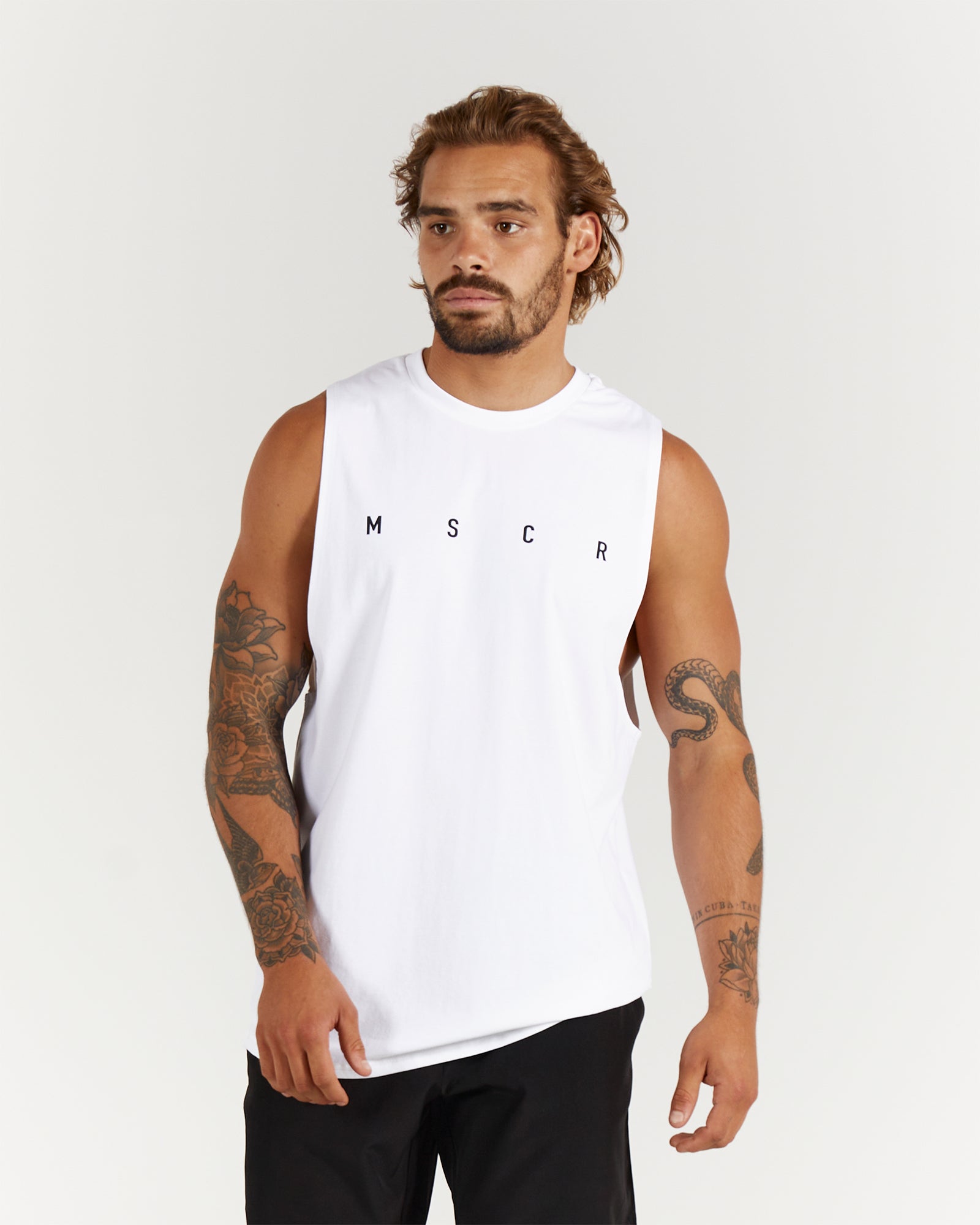 White Rocker Tank ROCKY MUSCLE TANK - WHITE – MUSCLE REPUBLIC