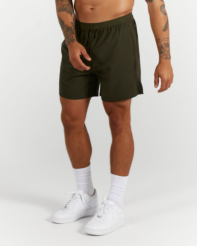 COMPOUND SHORTS 5" - ARMY GREEN