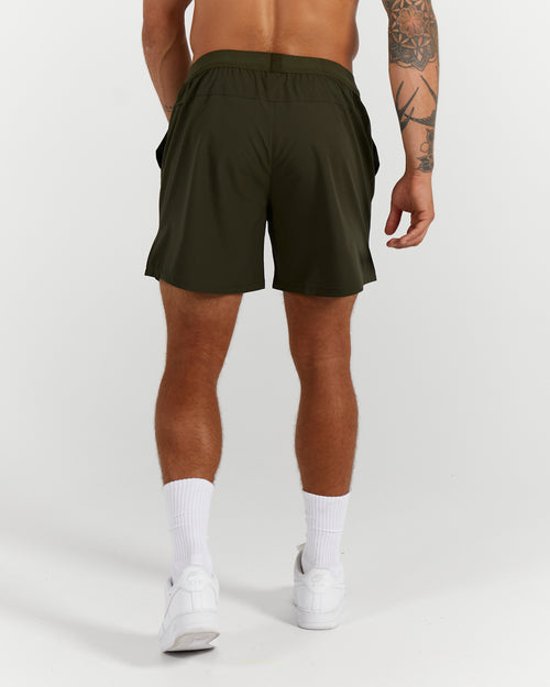 COMPOUND SHORTS 5" - ARMY GREEN