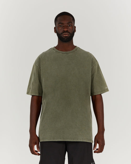 MEN'S OVERSIZED TEE - WASHED KHAKI