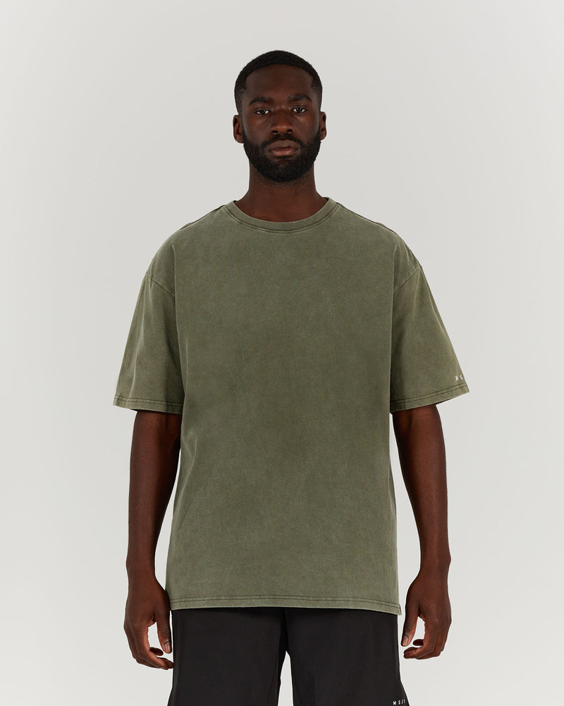 MEN'S OVERSIZED TEE - WASHED KHAKI