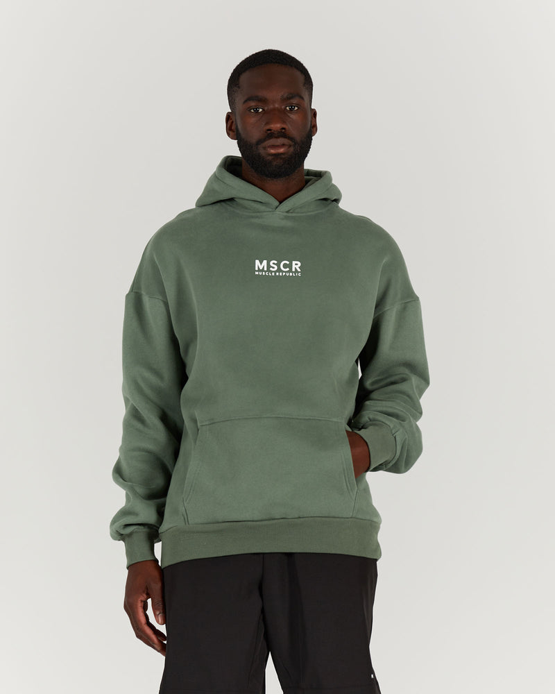 RELAXED HOODIE - DARK SAGE