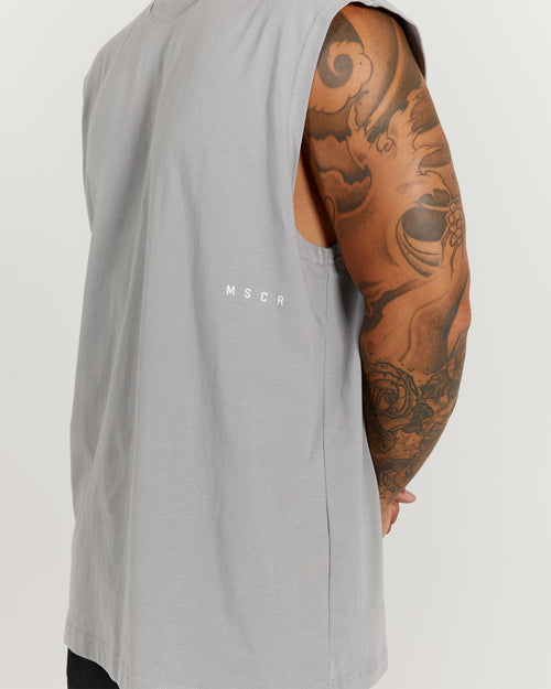 LIGHTWEIGHT OVERSIZED TANK - COOL GREY