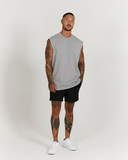 LIGHTWEIGHT OVERSIZED TANK - COOL GREY