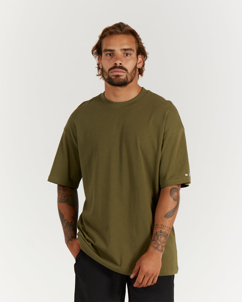 LIGHTWEIGHT OVERSIZED TEE - ARMY