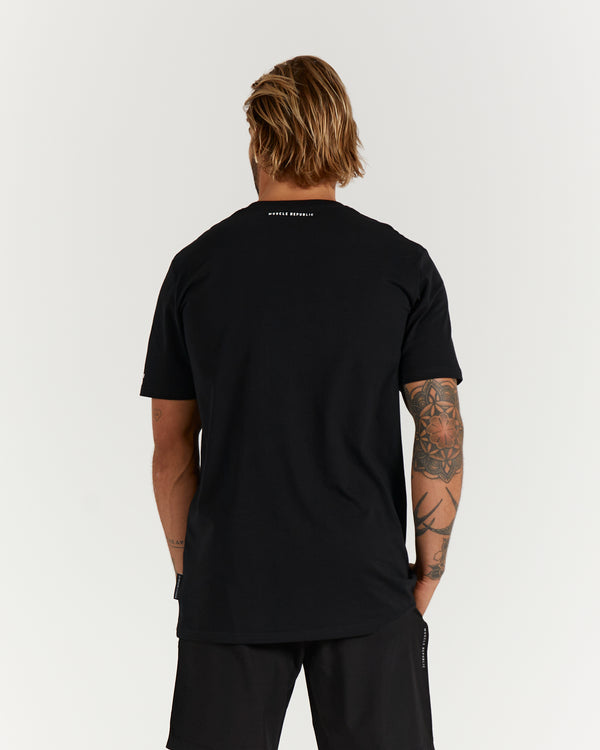 SYDNEY PITCH TEE - BLACK