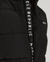 STAPLE PUFFER VEST - BLACK