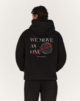MENS WE MOVE AS ONE HOODIE - BLACK