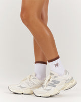 MSCR CONTRAST TUBE SOCKS - TOFFEE