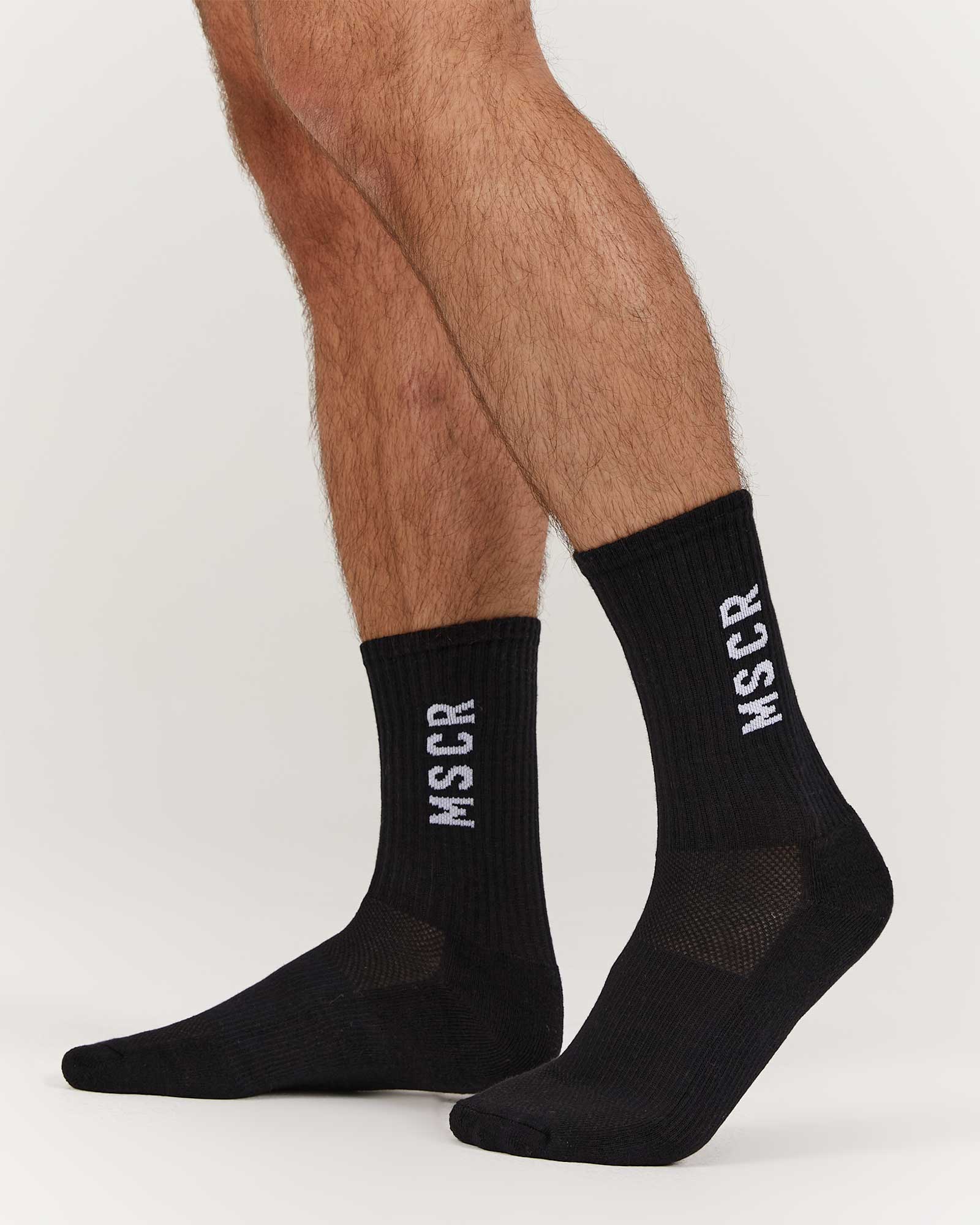 MSCR MENS SOCKS - BLACK – MUSCLE REPUBLIC