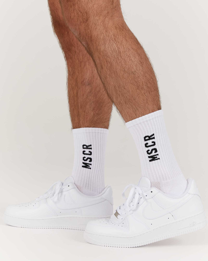 MSCR MENS SOCKS - WHITE