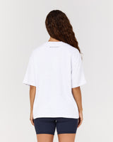 BOXY TEE - SNOW GREY MSCR COLLEGIATE
